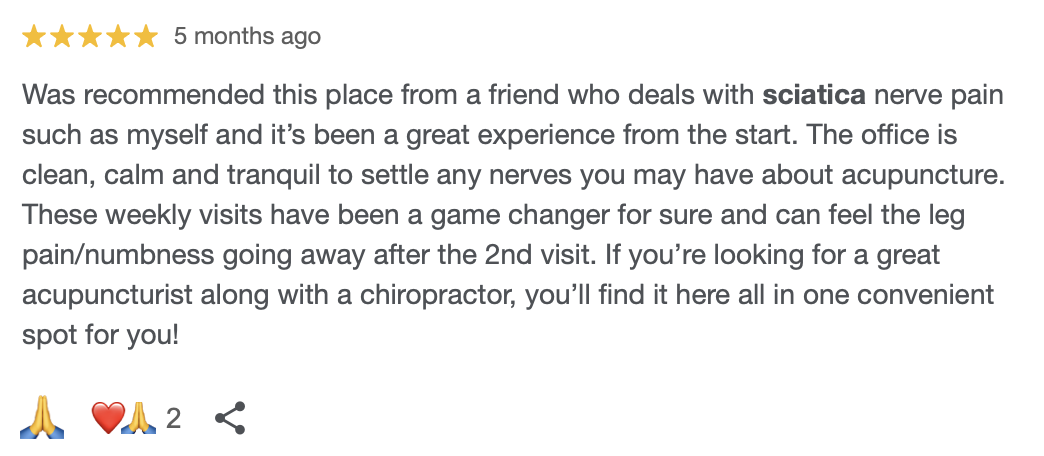 San Diego acupuncture for sciatica